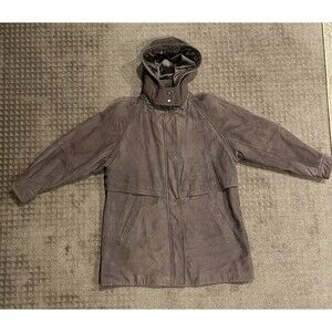 Vintage Wilson's Adventure Bound Brown Oversized Suede Barn Jacket Coat Size L